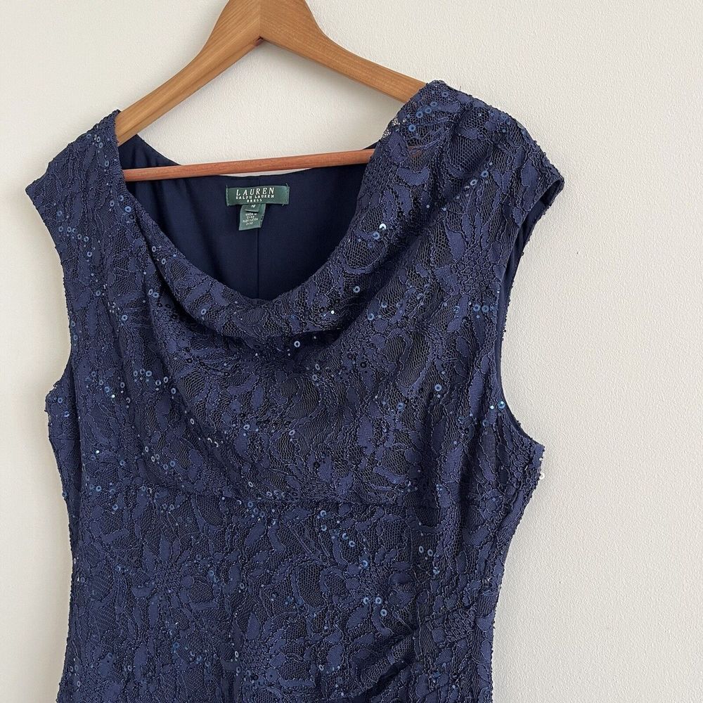 Ralph Lauren Sequin Stretch Dress size 16 - Picture 4 of 14